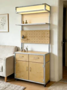 Aluminum Display Cabinet Designer Sideboard for Art Gallery Modular Shelf Display Rack for Fashion Rack Business Display
