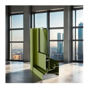 Aluminum Extrusion Profile 6000 Series for Sliding Windows Doors Powder Coated Casement Cutting Punching Processing Services