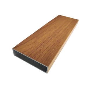 Aluminum Fence Panel Profile Outdoor Aluminium Square Pipe Wood Grain Aluminum Section
