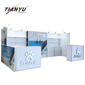Aluminum Frame Exhibition Show Stall Wall Display Booth Trade Show Booth LED Lighting for Advertising Trade Show