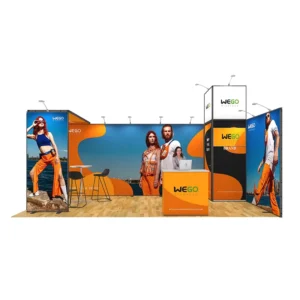 Aluminum Frame Expandable 10x20ft Trade Show Booth with Dye Sublimation Printing