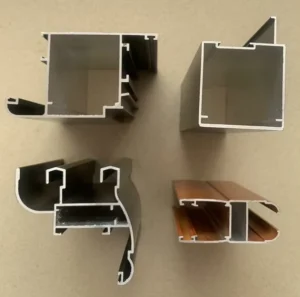 Aluminum Frame Profiles and Sections 6000 Series Alloy 6063 T5 Cutting Service Door and Window Applications