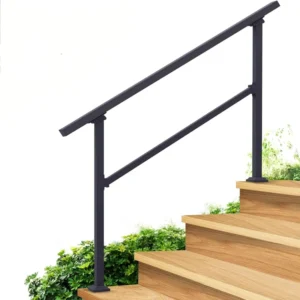 Aluminum Hand Rails for Home & Apartment Outdoor Steps 3 Step Stair Handrail & Indoor Stair Railing Kit Rust Resistant Easy DIY