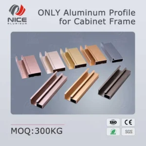 Aluminum Kitchen Cabinet Frame Custom Profile Cutting Electrophoretic Kitchen Glass Door Profile
