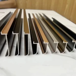 Aluminum L Shape Floating Shelves for Living Room Wall Mounted LED Display Storage Rack