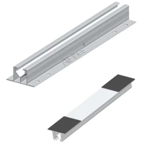 Aluminum Mini Rail Roof Solar Racking OEM ODM Bracket Short Rail Metal Sheet Roof Solar Mounting Rail
