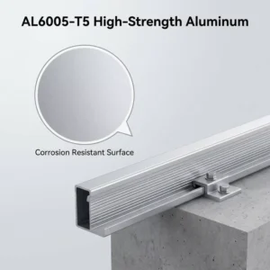 Aluminum Mounting Rail Splice Solar Panel Bracket