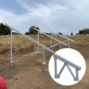 Aluminum PV Ground Structure Solar Panel Support Montage Ground Mounting Bracket