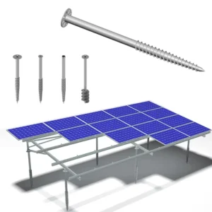 Aluminum PV Solar Panel Structure Racking Ground Mounting Brackets Frame