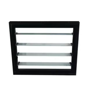 Aluminum Profile Adjustable Large Scale Shutter Windows Louver Window Tinted Glass Kitchen Bathroom Use Residential