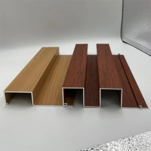 Aluminum Profile Building Facade Cladding Ceiling Grain Battens Exterior Outdoor Curtain Wall Panel