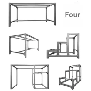 Aluminum Profile Frame Custom Industrial Alloy Profile Shelf DIY Fish Tank Rack Mechanical Equipment Cover Storage Rack Model
