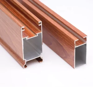 Aluminum Profile Manufacturer Imitating Wood Profile Aluminum Custom Window Aluminum Profile