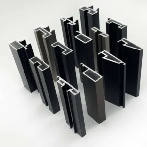 Aluminum Profile Sliding Door Slim Extruded Frameless Patio Vertical Metal Bar Glass Alloy Custom Frame Manufacturer