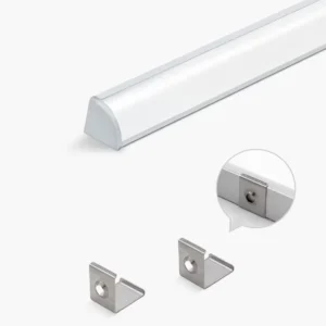Aluminum Profile with Plastic Diffuser 45 Degree Beam Angle Corner LED Profile