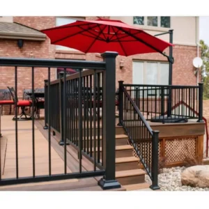Aluminum Railing Scratch Resistance Stairs Handrails Horizontal Picket Railings Indoor Outdoor Railing for Deck