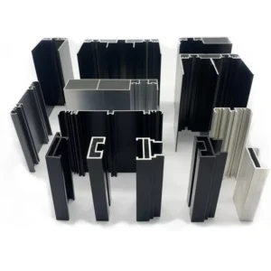 Aluminum Sliding Door Profile Channel Slim Extrusion Metal Single Glass Alloy Custom Frameless Windproof