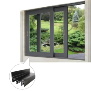 Aluminum Sliding Window Profile Custom Extruded Aluminum Alloy Frame Profile for Building Door and Window Decoration