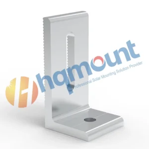 Aluminum Solar L Feet 40*80mm For Trapezoidal Sheet Metal Solar Panel Mounting