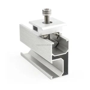 Aluminum Solar Mid Clamp Mounting Accessories with TUV Certification and 10-Year Warranty for Solar Panel Installation