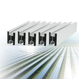 Aluminum Solar Mounting Rail Mini Solar PV System Accessories with Anodized Finish Solar Mounting Profile