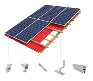 Aluminum Solar Panel Mounting Bracket System Roof Ground Installation Adjustable Durable Easy Install High Wind