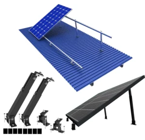 Aluminum Solar Panel Roof Mounting Rack Adjustable Solar Panel Support Frame Structure Commercial 10kw Solar Mounting System