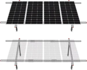 Aluminum Solar Panel Support Mounting Structure Design Framed PV Modules Rooftop Installation System for Solar Panels