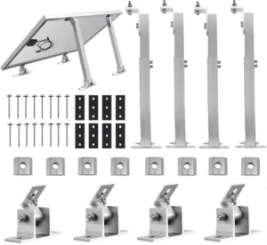 Aluminum Solar Panels Roof Mounting Adjustable Triangle Solar Panel Support Frame Structure Commercial Solar Mounting System