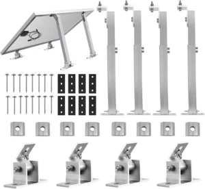 Aluminum Solar Panels Roof Mounting Adjustable Triangle Solar Panel Support Frame Structure Commercial Solar Mounting System
