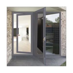 Aluminum Swing Door Metal Grid Sliding Door Aluminum Entry Profiles Black Handle Aluminum Swing Door