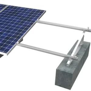 Aluminum Triangle Adjustable Solar Panel Support Frame Mounting Bracket Anodized Finish for Flat Roof System