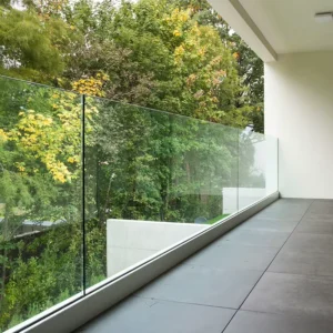 Aluminum U Channel Extrusion Profile Frameless Glass Railing Balustrade Handrail
