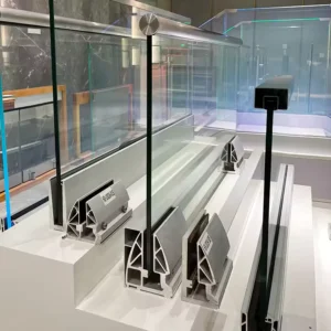 Aluminum U Channel Safety Frameless Balcony Staircase Swimming Pool Fence Glass Railing Indoor Balustrade Handrails