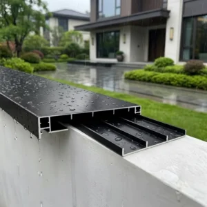 Aluminum Wall Coping with LED and Snap on Roof Coping System for Aluminum Drip Edge As LED Aluminum Profil Aluminum Wall Capping