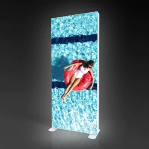 Aluminum or PVC Profile Double Sides Polyester SEG Silicon Frameless Free Standing Backlit Fabric LED Lightbox