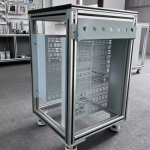 Anodized 6000 Series Aluminum Alloy Profiles Frame Cutting Punching Service Square Shape T3-T8 Temper Model 4040