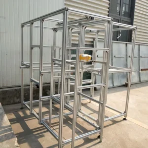 Anodized 6000 Series Aluminum Alloy Square Profiles Frame with T3-T8 Temper Punching & Cutting Services