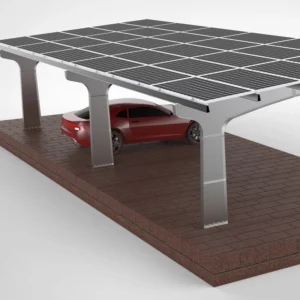 Anodized AL6005 T5 Stainless Steel Solar Panel System For Home Carport Roof 15 Year Warranty