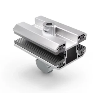 Anodized Aluminum Solar Mid Clamp for Roof-mounted Solar Carport System Optimized for Rapid Field Deployment