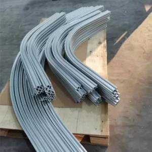 Anodized Bent Aluminum Profile Custom Curved Extrusion Tube for Display Booth