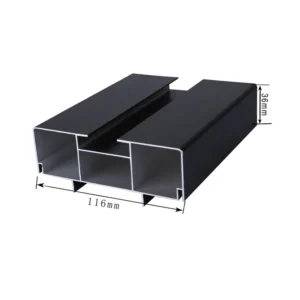 Anodized Silver Aluminum Extrusion T Slot Profile Display Case Profile for Exhibition Booth