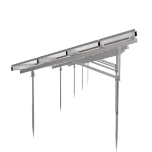Anodized Solar Metal Photovoltaic Support Frame A-type Ground Installation System