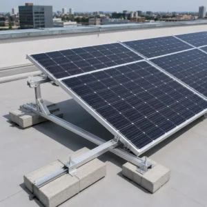 Anodized Solar Panel Mounting Brackets Flat Roof Quick Installation High Wind Load Snow Resistant