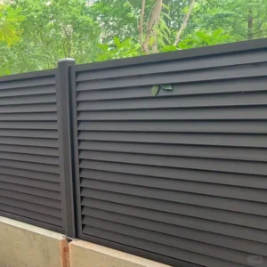 Anti Climb Outdoor Garden Aluminum Privacy Fence Slat Fence Panels Profile