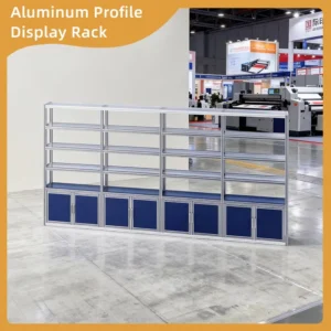 Anti Rust Aluminum Extrusion Trade Show Display Rack Corrosion Resistant Multi Tier Shelving