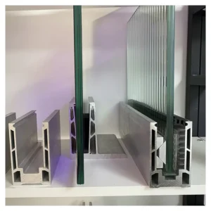 Apartment Modern Indoor Staircase Handrail Design Aluminum Stair U Channel Frameless Glass Railing for Residential