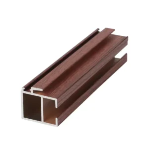 Architectural Decorative 6000 Series Aluminum Profiles Powder Coated Wood Grain Thermal Break Frame Section Luxury Bending