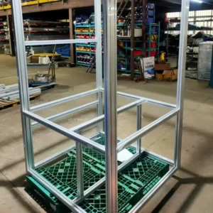 Assembled Aluminum Frame for Industrial Cabinet Display Shelf Custom Parts
