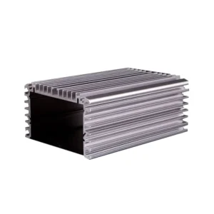 Audio Amplifier Enclosure Case, Aluminium Extrusion Profiles, 6000 Series Fin Heat Sink, Square Shape, Anodized Finish